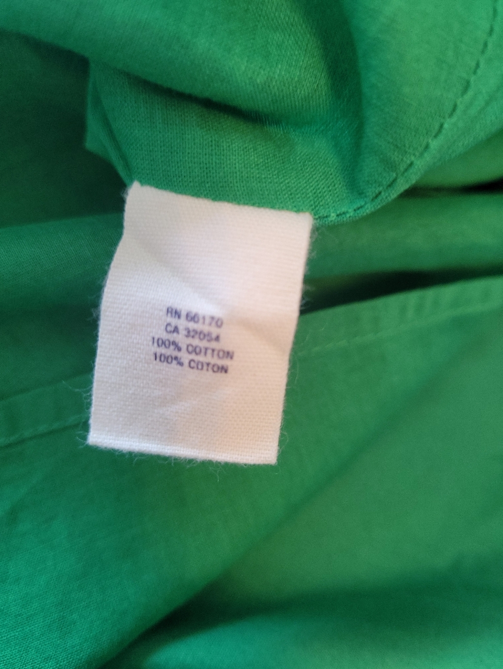 Anthropologie Maeve Green Cotton Shirt Dress Tie Waist Coastal Cottagecore Sz 4 - Picture 10 of 11